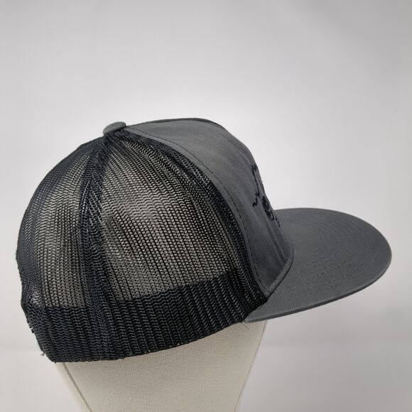 Elevate Idaho Snapback Mesh Back Trucker Hat Gray One Size Yupoong - Picture 4 of 8